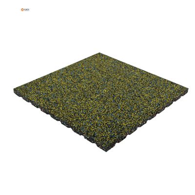 Fireproof Sports Rubber Tiles Flooring Antibakteri Resistant Pakai