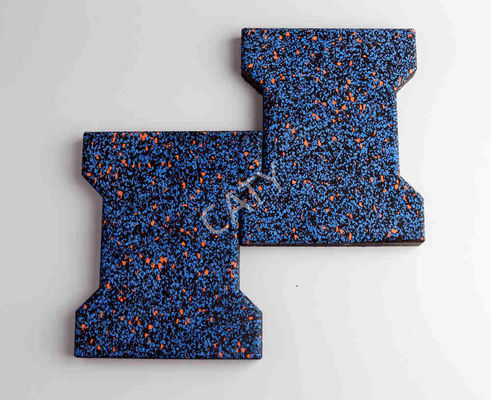 200x160mm Interlocking Karet Pavers Lantai Mat Impact Absorbing