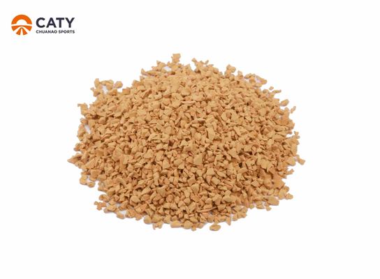 Anti-Slip Granules Karet Daur Ulang Warna Khaki Untuk Area Olahraga