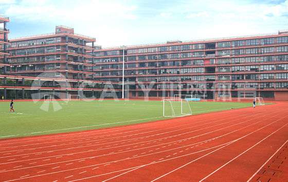 Stadion Karet sintetis Track Waterproof, tahan lama Track And Field Karet Landasan Pacu