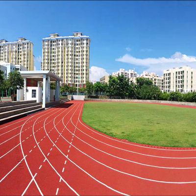IAAF Sertifikasi 13mm Running Track Untuk Sekolah Stadion Lantai Olahraga