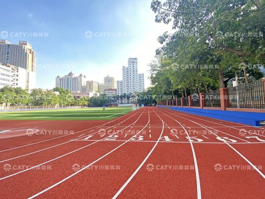 WA Disetujui Kelas II ESP Jalur Lari Prefabrikasi Lantai Olahraga Lari Atletik YUUZ