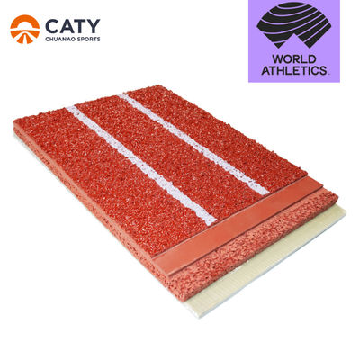 Indoor & Outdoor 8-13mm Spray Coated Sandwich Athletic Rubber Running Track Landasan pacu untuk olahraga Lantai Jogging Track