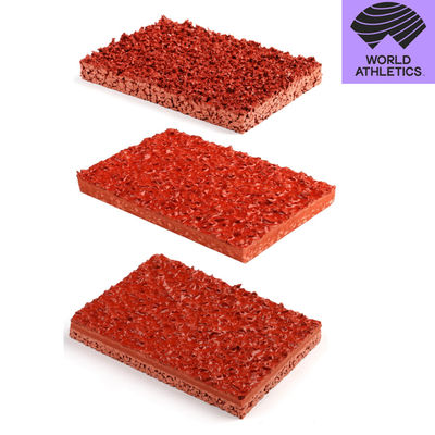 Professional Grade Wet Pour Rubber Granules Rubber Track System untuk pusat rehabilitasi olahraga / fasilitas pelatihan atlet elit