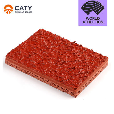 Sistem Sandwich IAAF Track Athletic Sintetis EPDM Karet Track Running Material Permukaan EPDM SBR Ban Granules