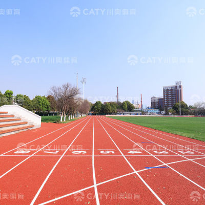 Mudah Pemasangan Karet Sintetis Lari Track Atletik Track Material EPDM Karet Lantai
