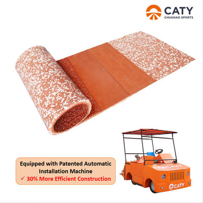 Iaaf Profesional 400 Meter 8 Jalur Prefabrikasi Atletik Karet Running Track Sandwich PU Binder