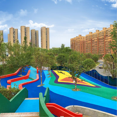 SGS Sertifikasi Non-toksik Taman bermain Lantai Keamanan EPDM Lantai Olahraga EPDM Granules Lantai Berwarna