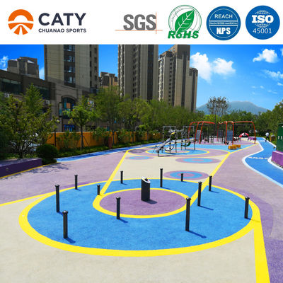 Eco Friendly Rubber Playground Floor Berwarna Epdm Rubber Crumb