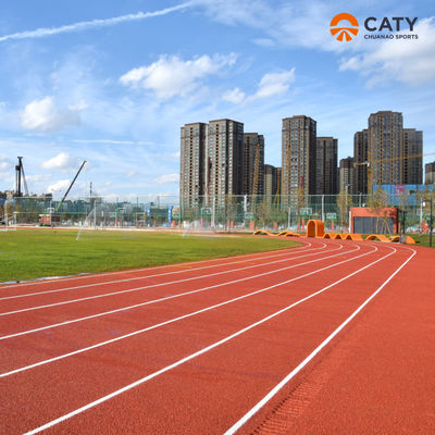 All-Weather ASTM Certified Running Track EPDM tahan lama permukaan karet untuk digunakan di luar ruangan