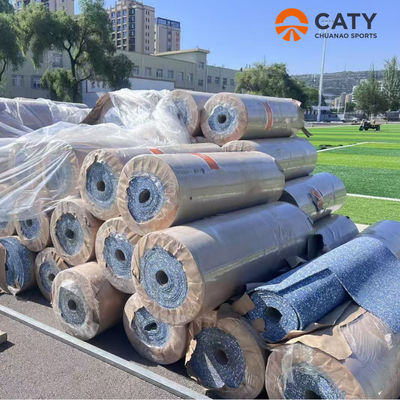 Hot Sale Iaaf Running Track Prefabrikasi Karpet Karet Berkinerja Tinggi Sandwich Running Track