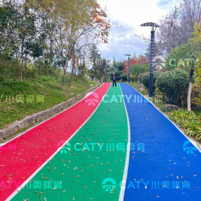 Outdoor Anti-UV Jogging Track Material EPDM Granule & PU Binder untuk taman bermain sekolah perguruan tinggi