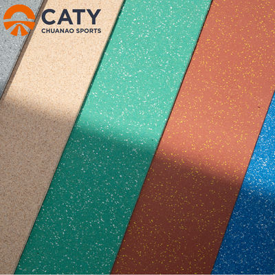 Ramah Lingkungan dari 10mm tebal karet roll untuk lantai komersial dengan 70% EPDM dan 30% SBR Granules