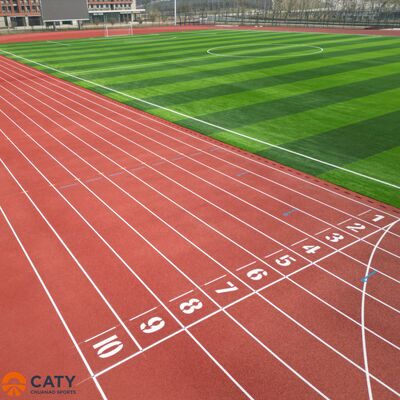 Permukaan Olahraga Hibrida yang awet dan hemat biaya, Granul EPDM Gabungan dengan PU Binder untuk Sekolah dan Pusat Olahraga