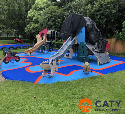 100% Butiran ECO-EPDM Bersertifikat ROHS, Penyerap Guncangan dengan Desain Keamanan Anti Selip