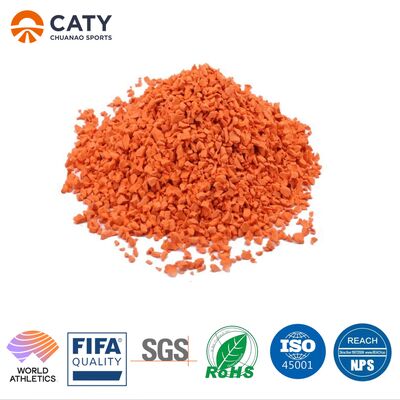 Anti-UV Athletic Running Track Bahan Taman bermain Pakai tahan EPDM Karet Granules