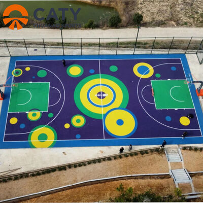 Penginstalan yang cepat dan tahan lama Pengadilan Semi-Prefabrikasi, Ideal untuk Universitas dan Pusat Komunitas