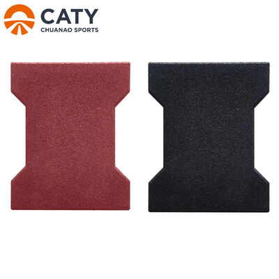 Lantai Karet Tulang Anjing Berfungsi Berat untuk Taman, Jalur Kebugaran dan Gudang Kuda