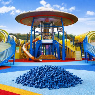 EPDM Rubber Playground Surface SBR Granules Rubber Untuk Lantai Keamanan Playground Lantai Karet Playground