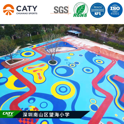 Granul Karet EPDM tahan UV Warna-warni untuk Lantai Lapangan Olahraga Anti-Slip