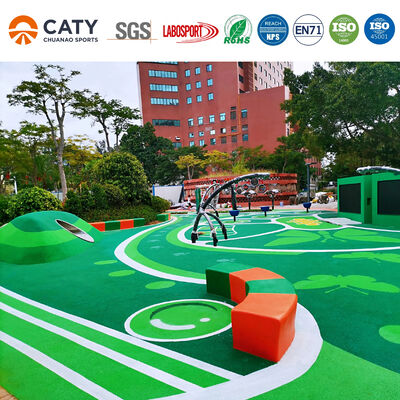 Granul Karet Sintetis EPDM Berwarna Berbagai Untuk Lantai Taman Permainan Untuk Berlari Tartan Anti-slip Surfacing Area Permainan Anak
