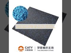 Peti Karet Premium Berwarna-warni, 30% Granula EPDM Non-Toksik Campuran dengan 70% Granula SBR untuk Lantai Gym